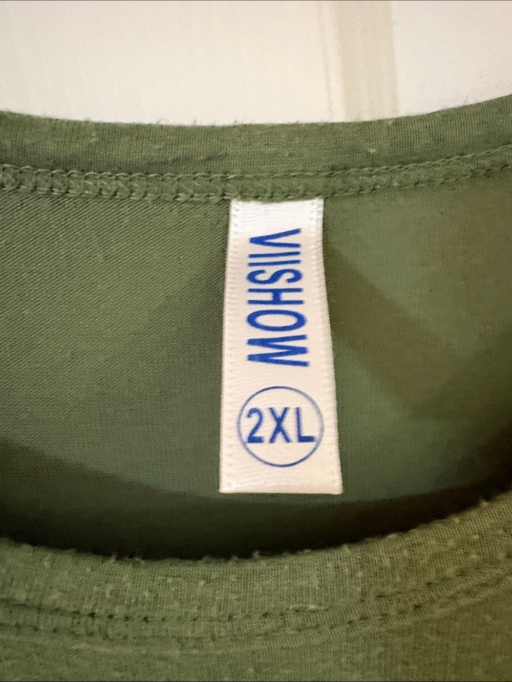 Olive Green Maxi Dress with Short Sleeves extra long for tall women! 2XL - Picture 5 of 5